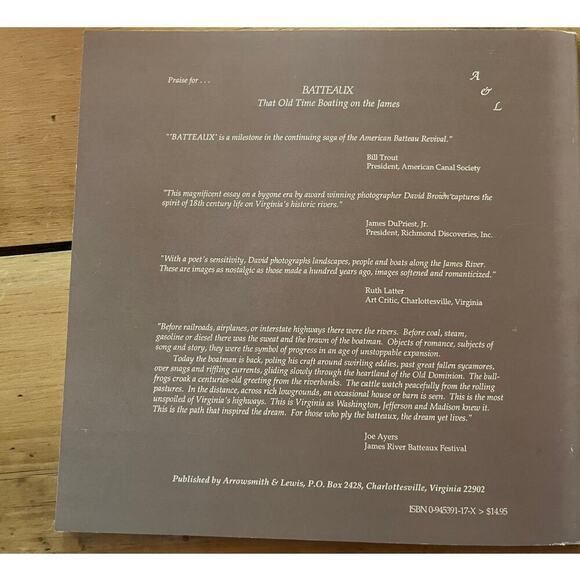 VTG Batteaux That Old Time Boating on the James. 1st Edition. PB. David Brown - Picture 2 of 5